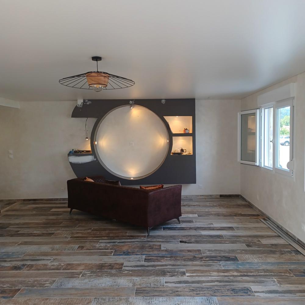 Installation de plafonds en toile tendue, Golfe de Saint-Tropez, Var par Budvar Construction